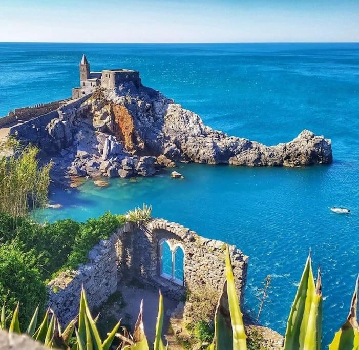 شقة La Terrazza Sul Golfo Dei Poeti Con Vista Mare Pitelli المظهر الخارجي الصورة