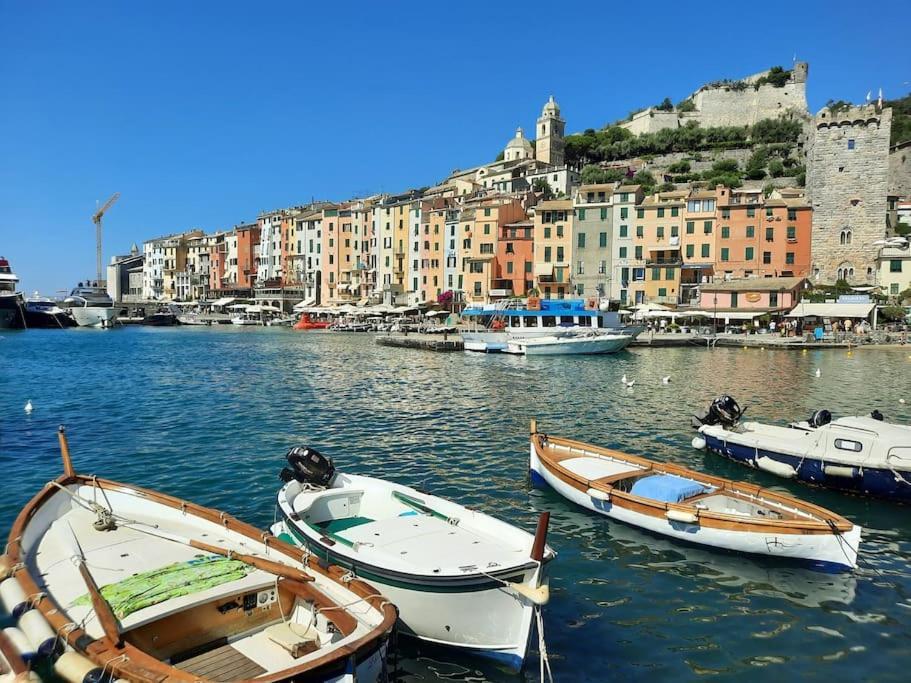 شقة La Terrazza Sul Golfo Dei Poeti Con Vista Mare Pitelli المظهر الخارجي الصورة