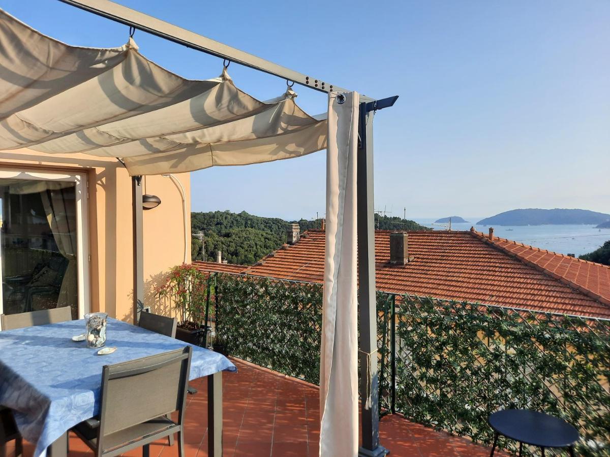 شقة La Terrazza Sul Golfo Dei Poeti Con Vista Mare Pitelli المظهر الخارجي الصورة